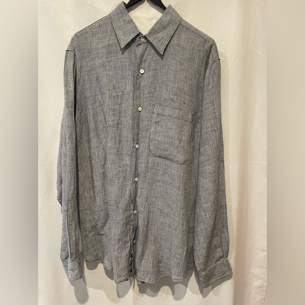 Banana Republic Black and White Checkered Shirt